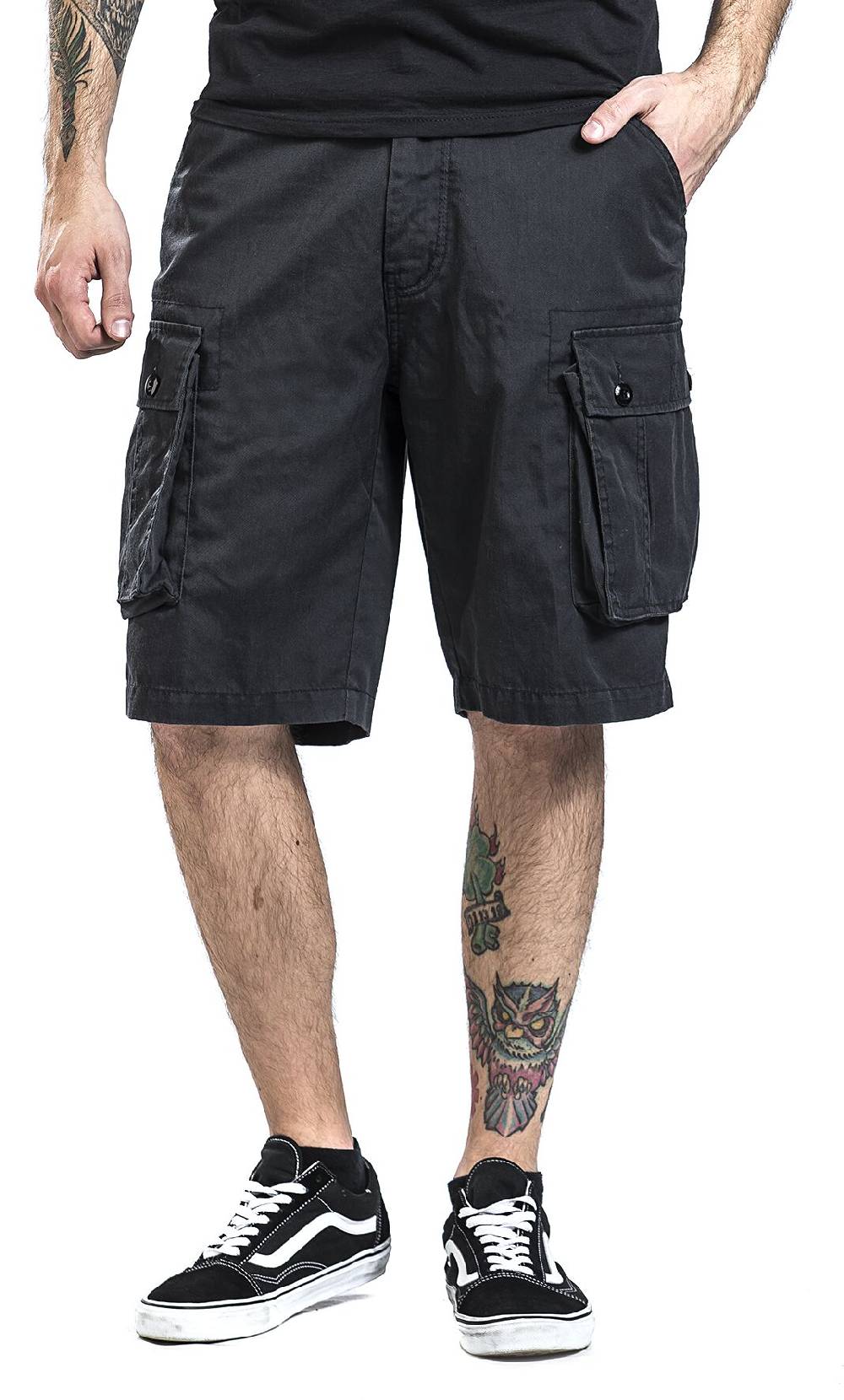 EMP "Cody Vintage Short" Short Schwarz Von Brandit