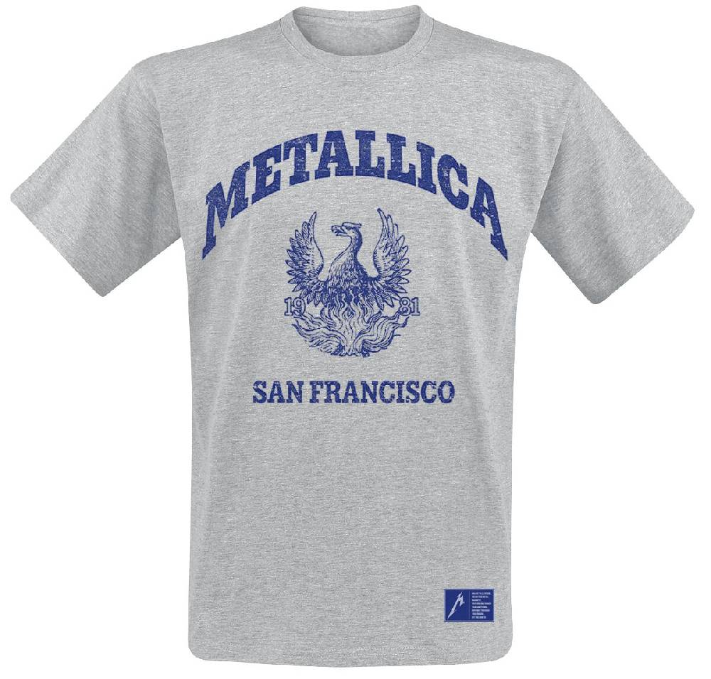 EMP "College Crest" T-Shirt grau von Metallica