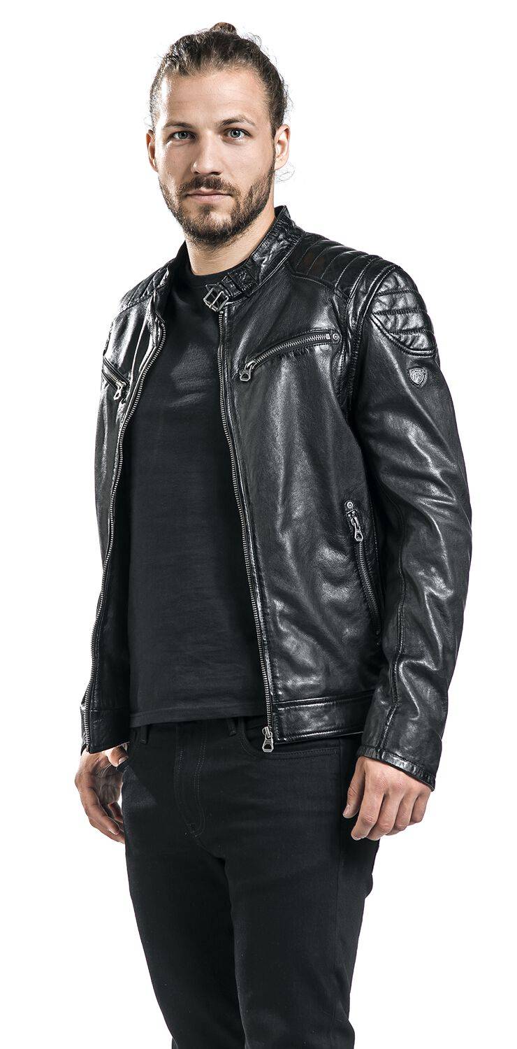 EMP "Colt W18 Lasanv" Lederjacke Schwarz Von Gipsy