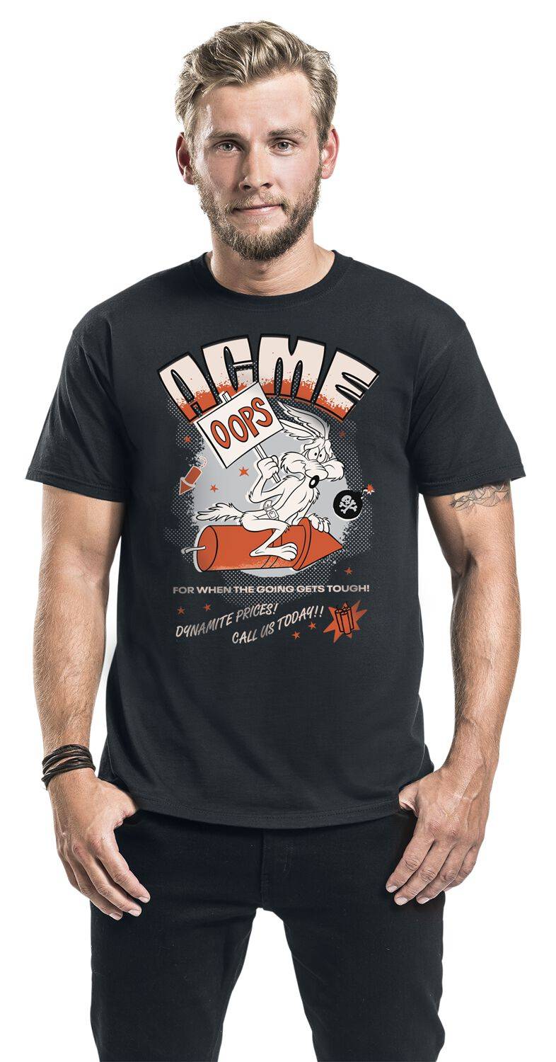EMP "Coyote - Oops" T-Shirt Schwarz Von Looney Tunes