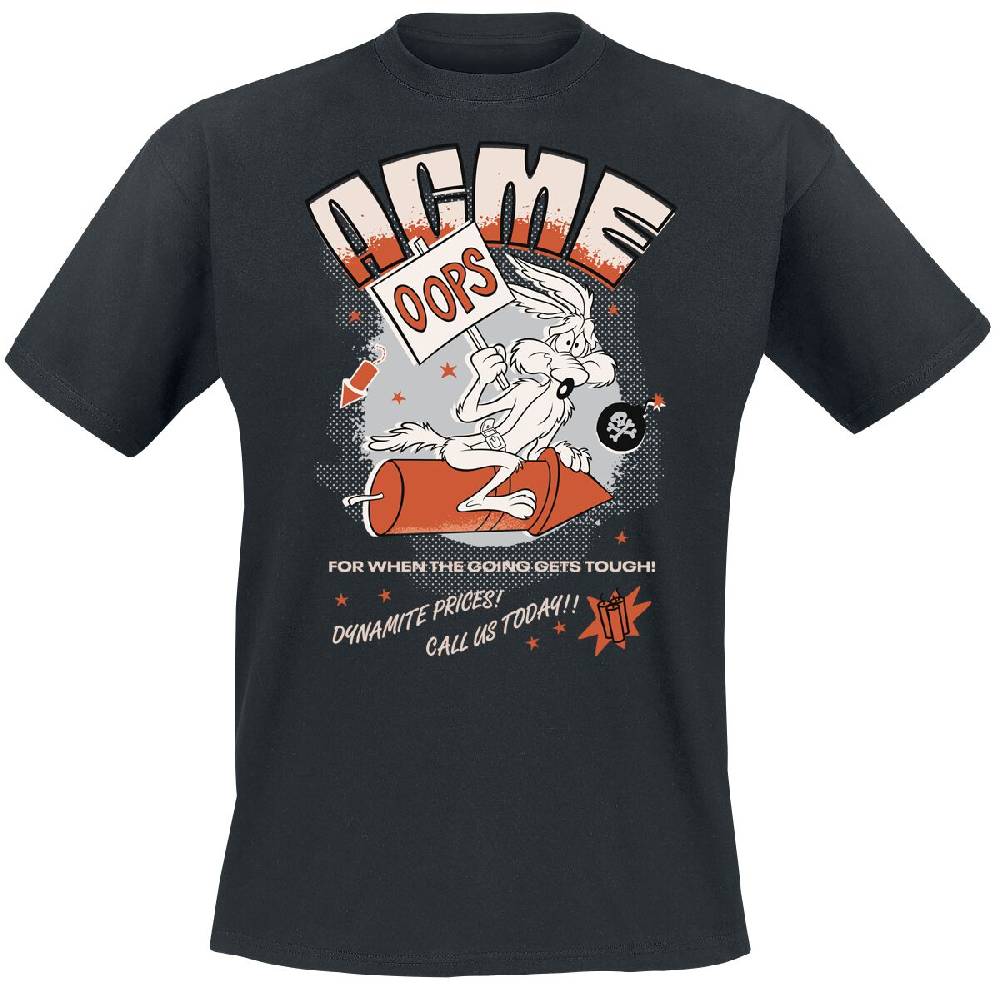 EMP "Coyote - Oops" T-Shirt schwarz von Looney Tunes