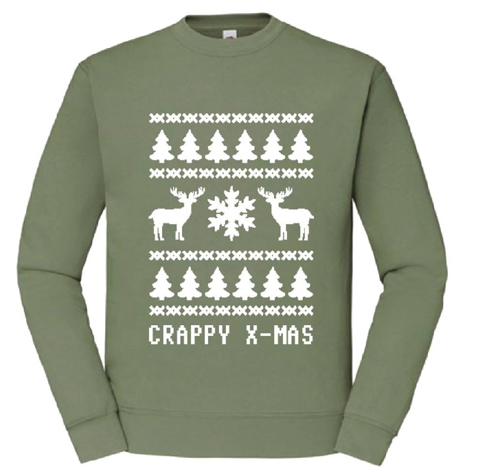 EMP "Crappy X-Mas" Sweatshirt oliv von Sprüche
