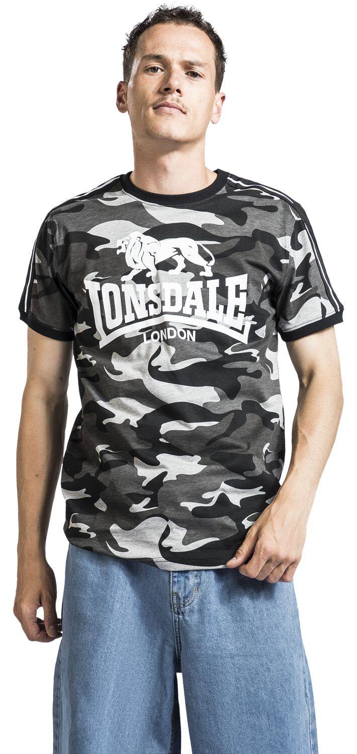 EMP "CREGNEASH" T-Shirt Graucamo Von Lonsdale London