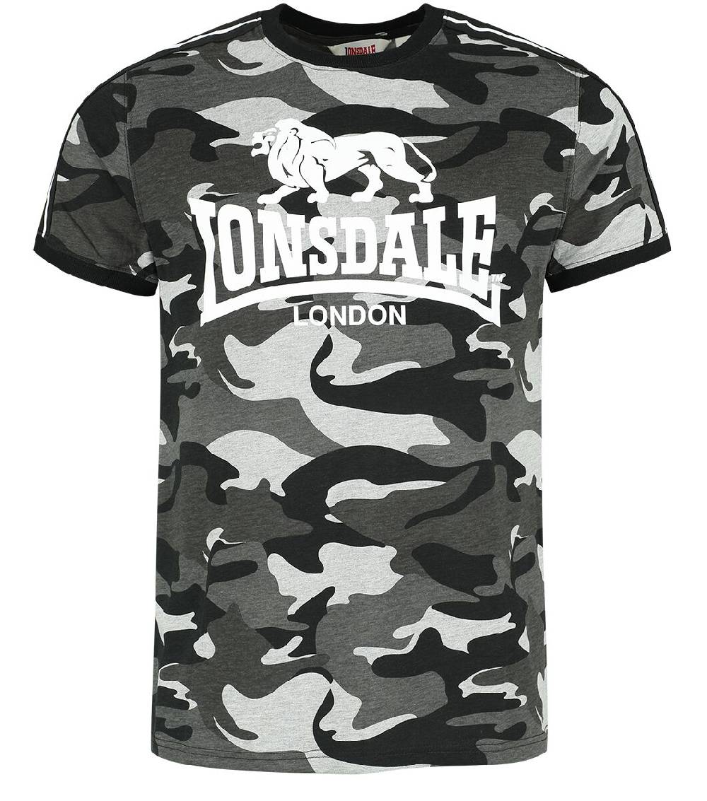 EMP "CREGNEASH" T-Shirt graucamo von Lonsdale London