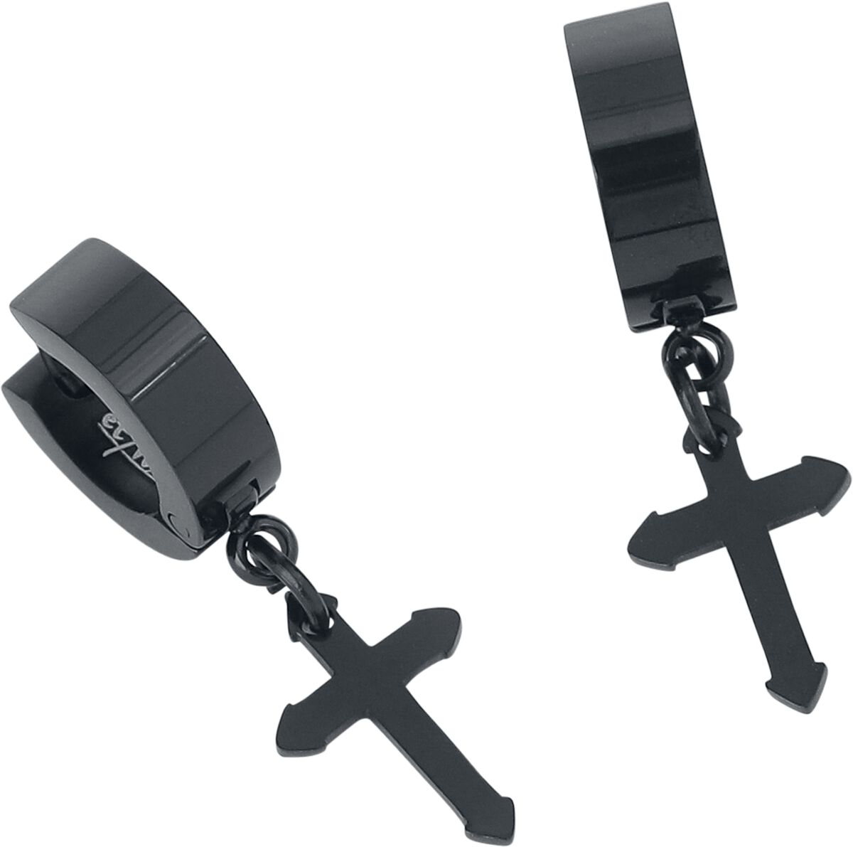 EMP "Creole Kreuz" Ohrring Schwarz Von EtNox