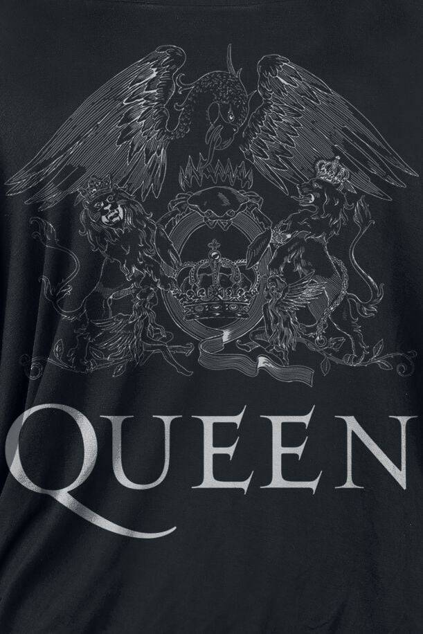 EMP "Crest Logo" T-Shirt Schwarz/grau Von Queen