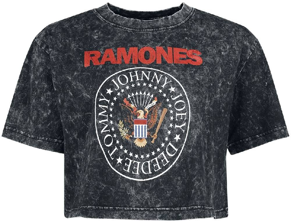 EMP "Crest" T-Shirt dunkelgrau/schwarz von Ramones