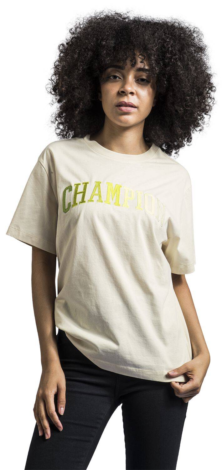EMP "Crewneck T-Shirt" T-Shirt Beige Von Champion