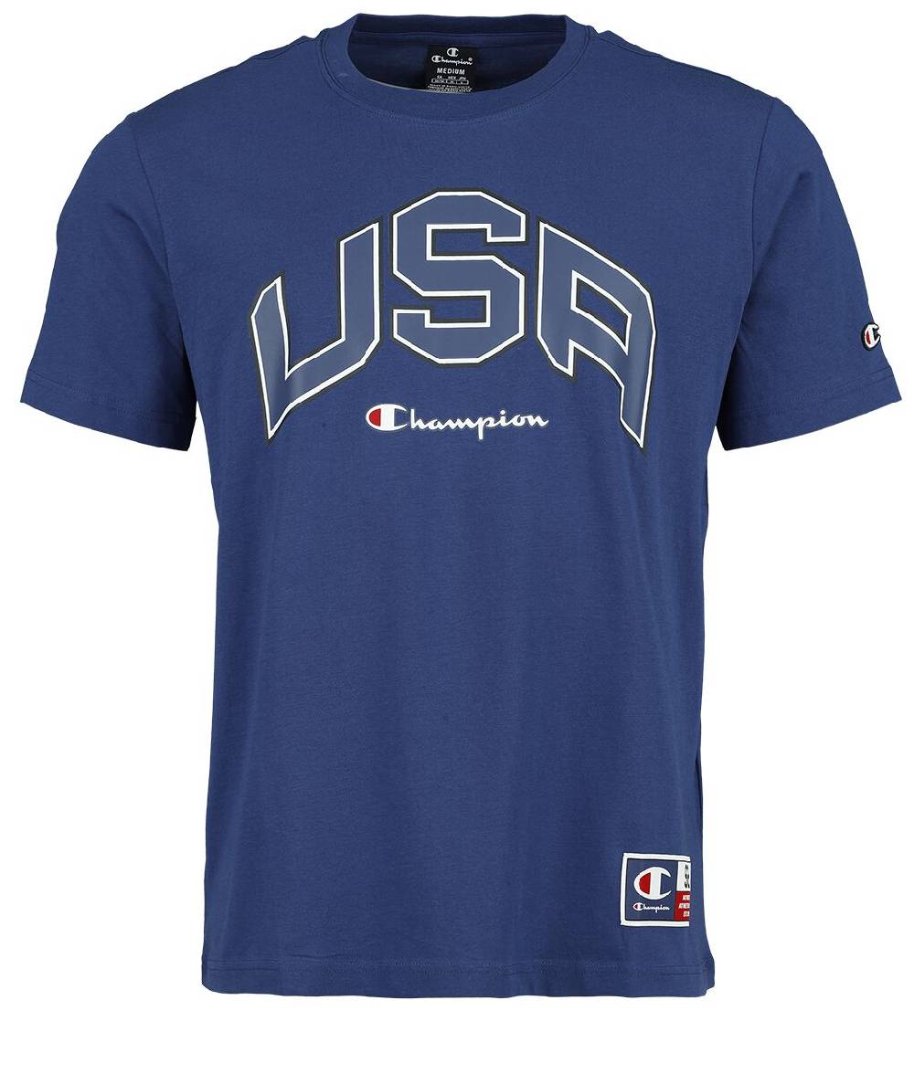 EMP "Crewneck T-Shirt" T-Shirt blau von Champion