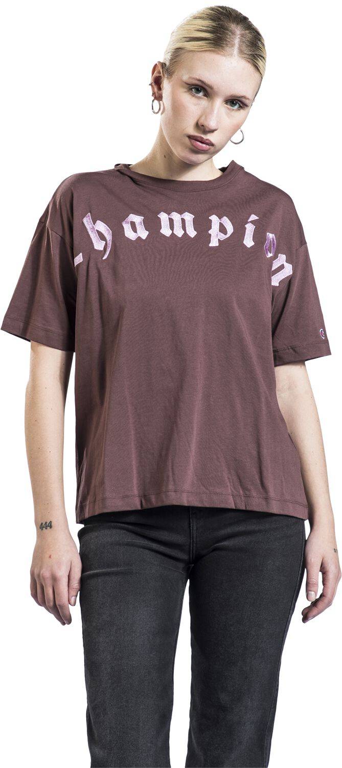 EMP "Crewneck T-Shirt" T-Shirt Bordeaux Von Champion