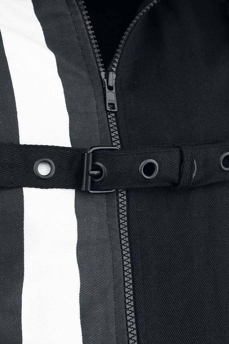 EMP "Cronus Vest" Weste Schwarz/weiß Von Heartless