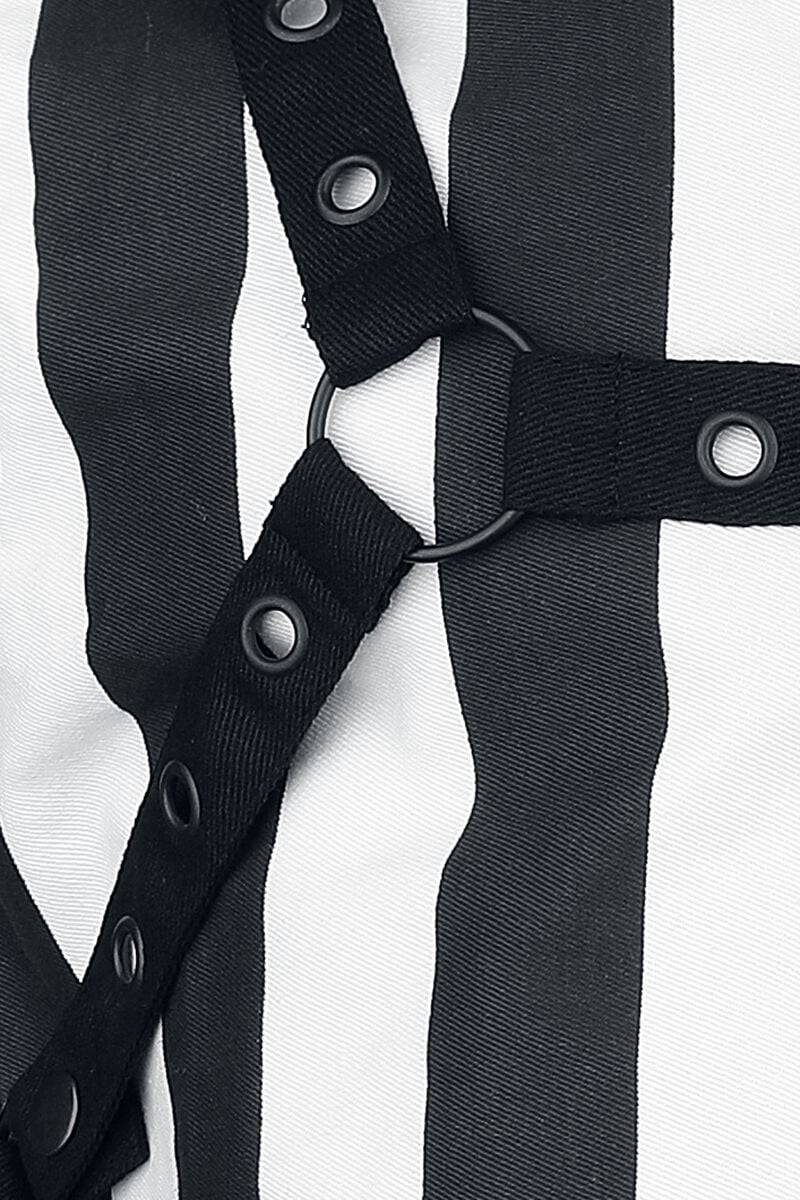 EMP "Cronus Vest" Weste Schwarz/weiß Von Heartless