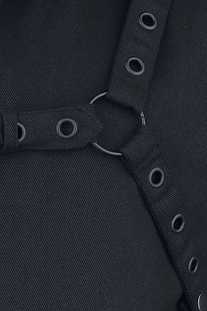 EMP "Cronus Vest" Weste Schwarz/weiß Von Heartless