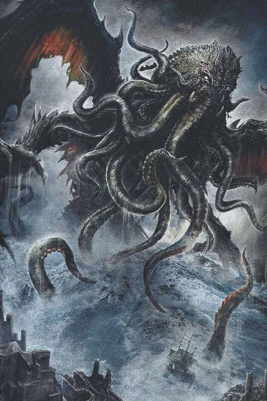 EMP "Cthulhu" T-Shirt Schwarz Von Spiral