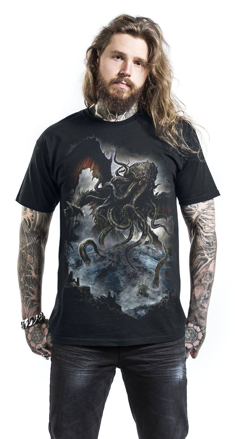EMP "Cthulhu" T-Shirt Schwarz Von Spiral