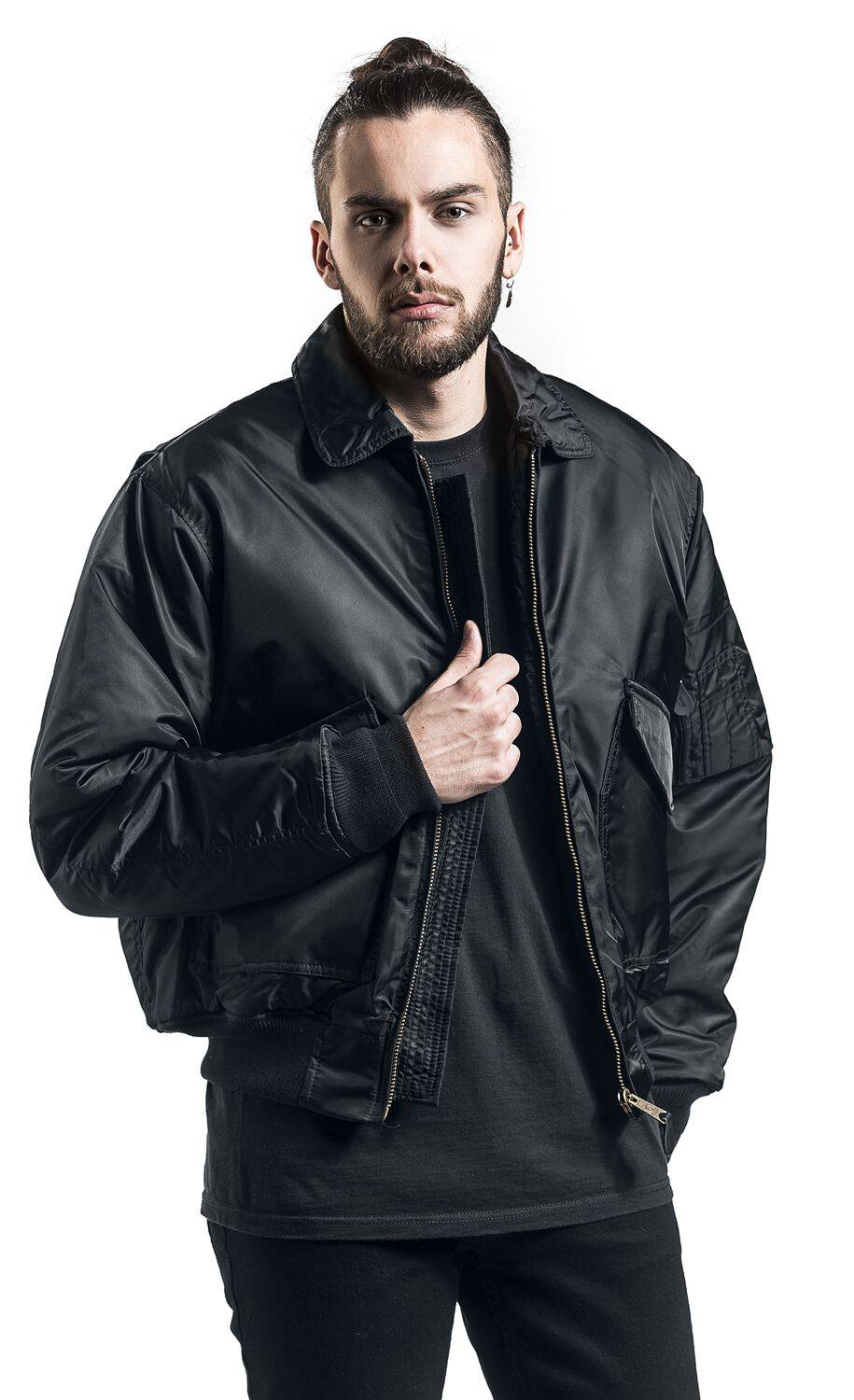 EMP "CWU Jacke" Übergangsjacke Schwarz Von Brandit
