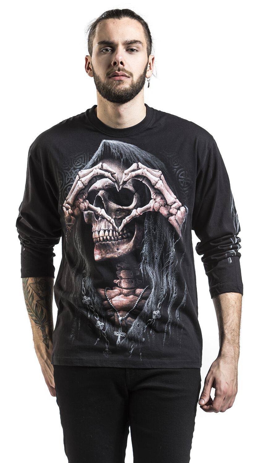 EMP "Dark Love" Langarmshirt Schwarz Von Spiral