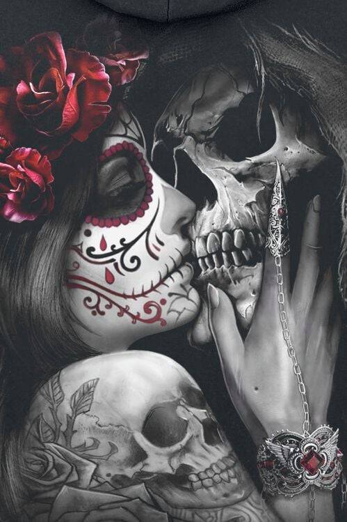 EMP "Dead Kiss" Kapuzenpullover Schwarz Von Spiral