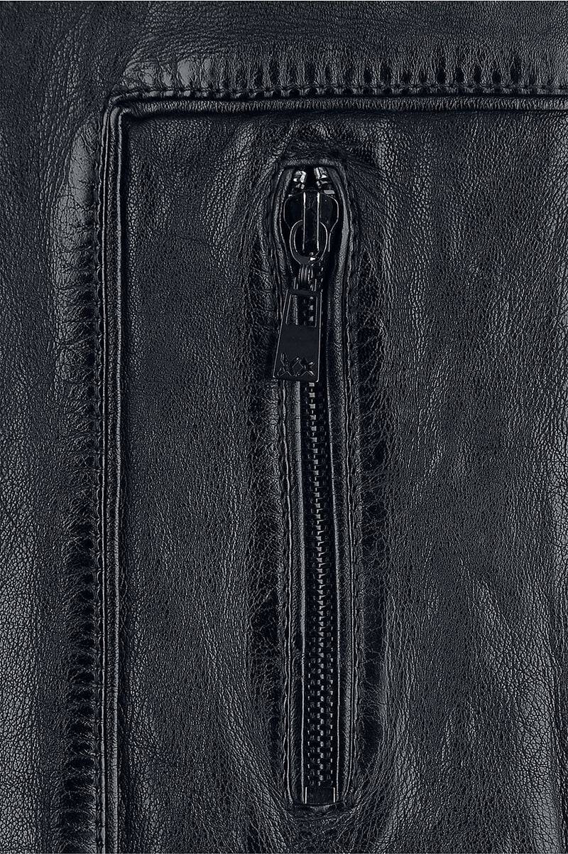 EMP "Deadshot" Lederjacke Schwarz Von Suicide Squad