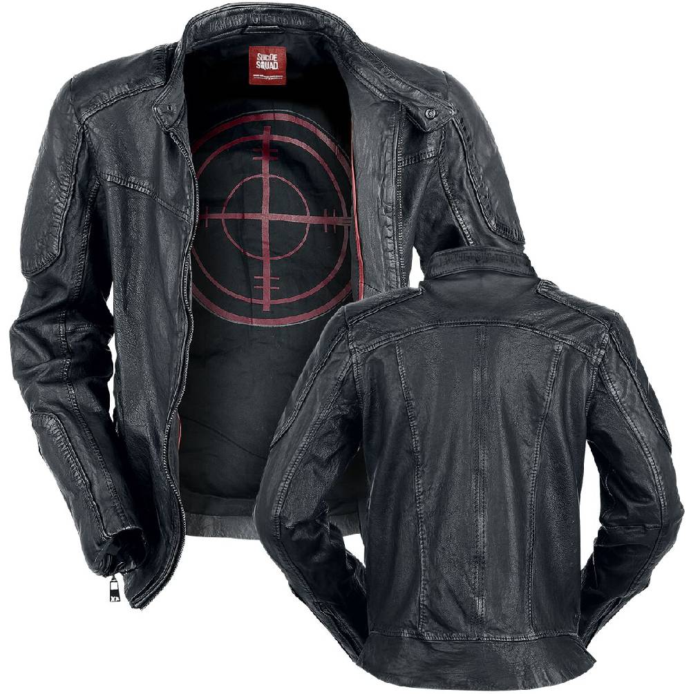 EMP "Deadshot" Lederjacke schwarz von Suicide Squad