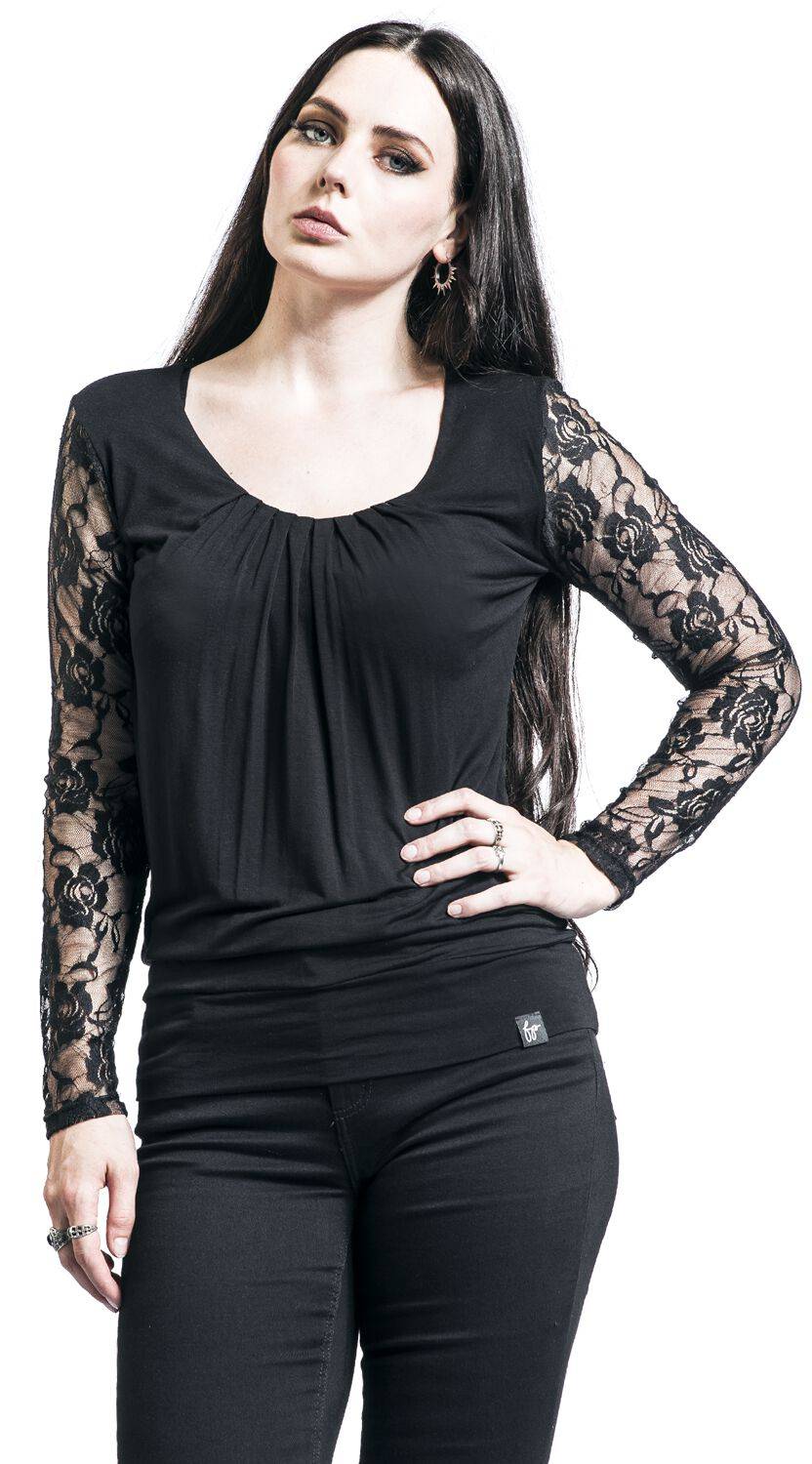 EMP "Debby" Langarmshirt Schwarz Von Forplay