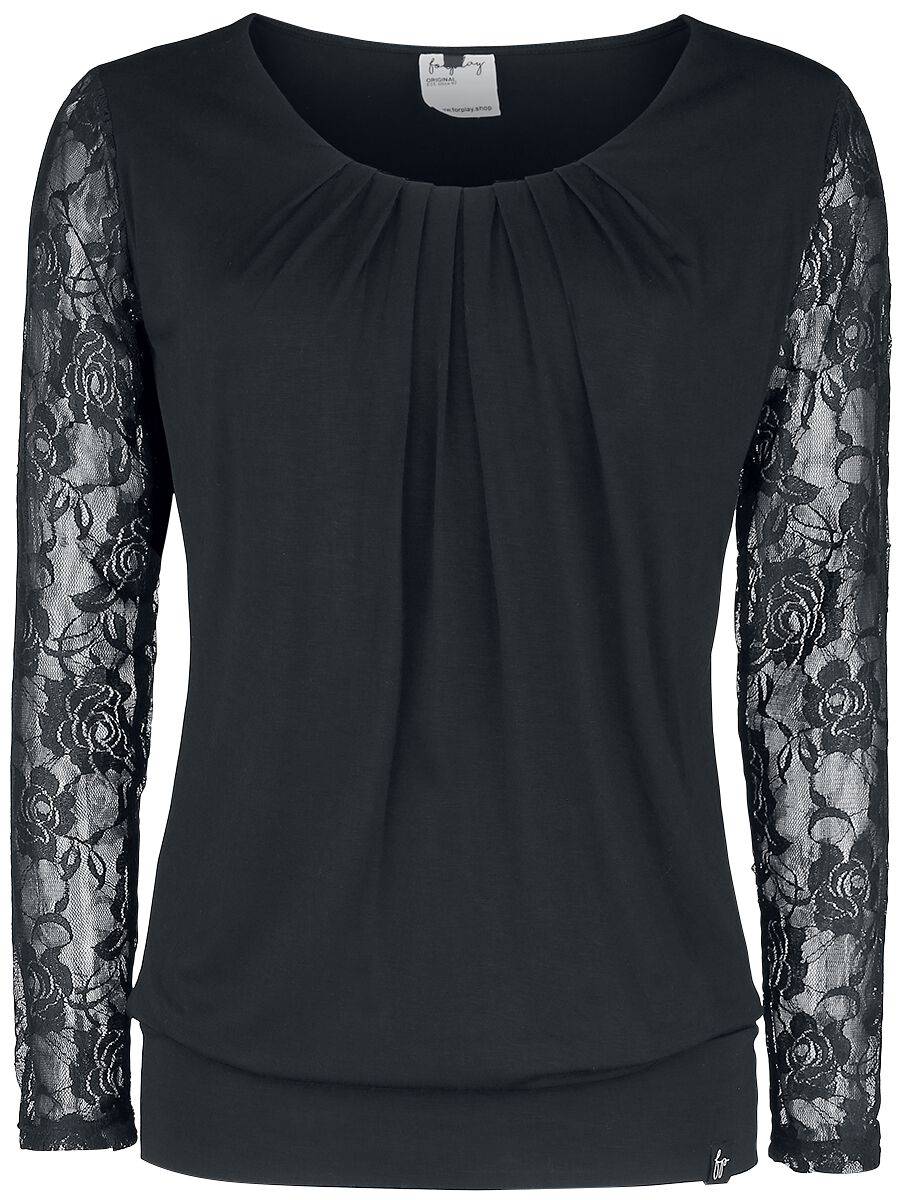 EMP "Debby" Langarmshirt schwarz von Forplay
