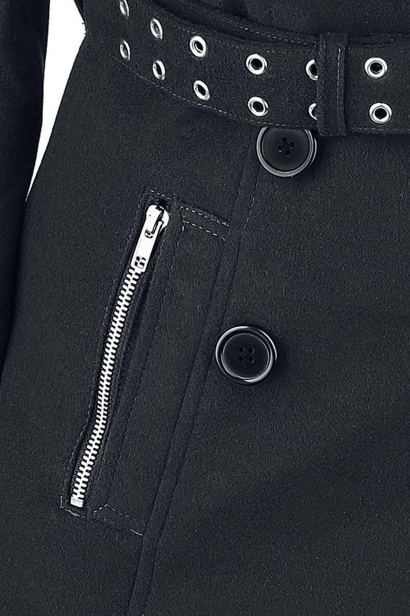 EMP "Decay Coat" Wintermantel Schwarz Von Vixxsin