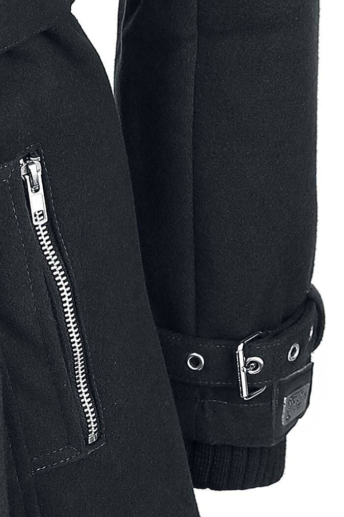 EMP "Decay Coat" Wintermantel Schwarz Von Vixxsin