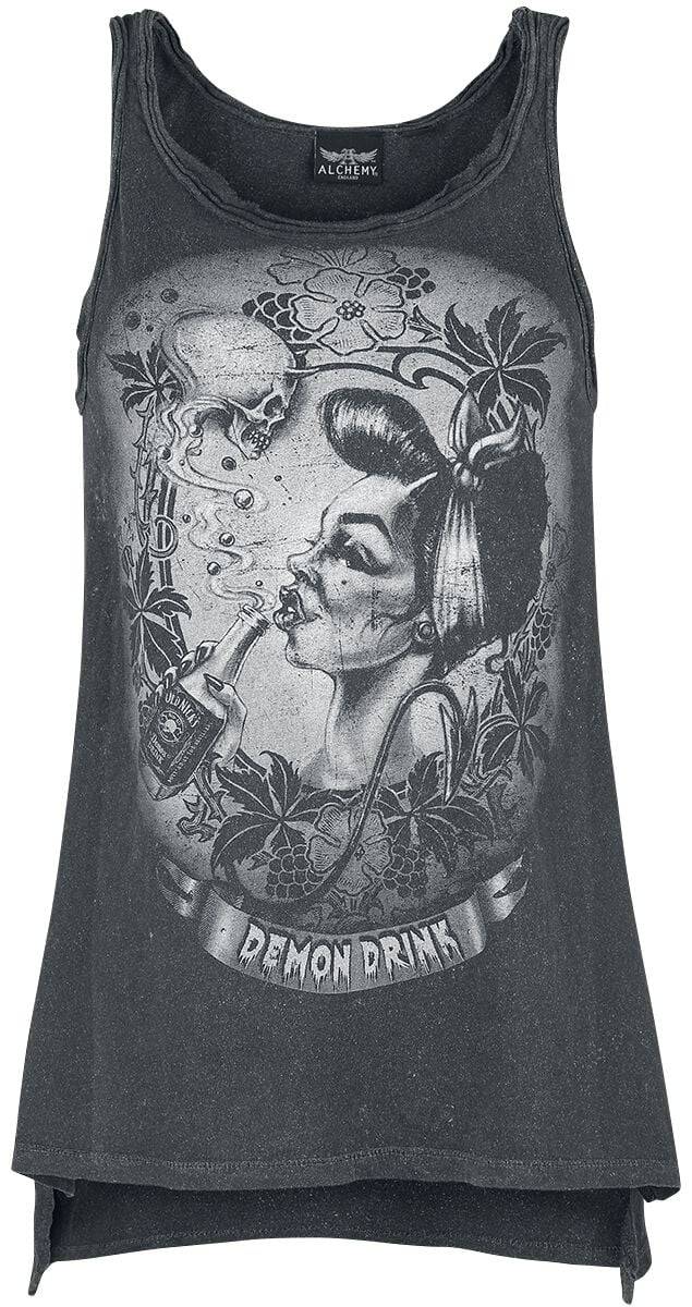 EMP "Demon Drink" Top dunkelgrau von Alchemy England