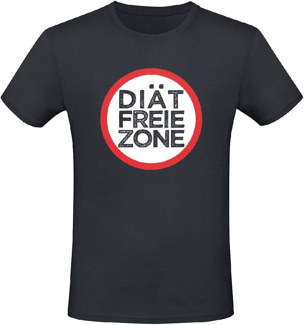 EMP "Diätfreie Zone" T-Shirt schwarz von Food