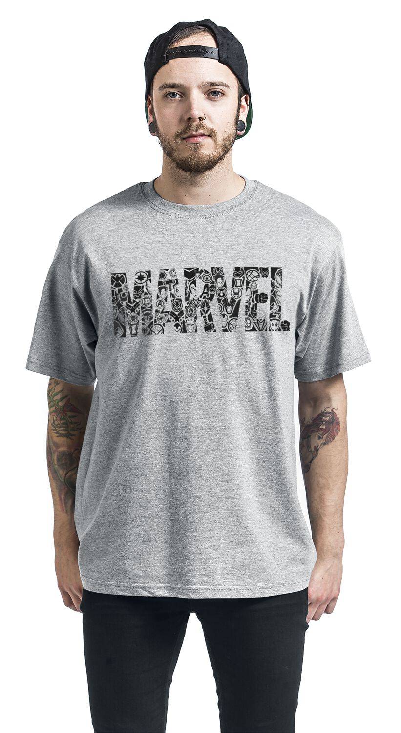 EMP "Disney 100 - Logo" T-Shirt Grau Von Marvel