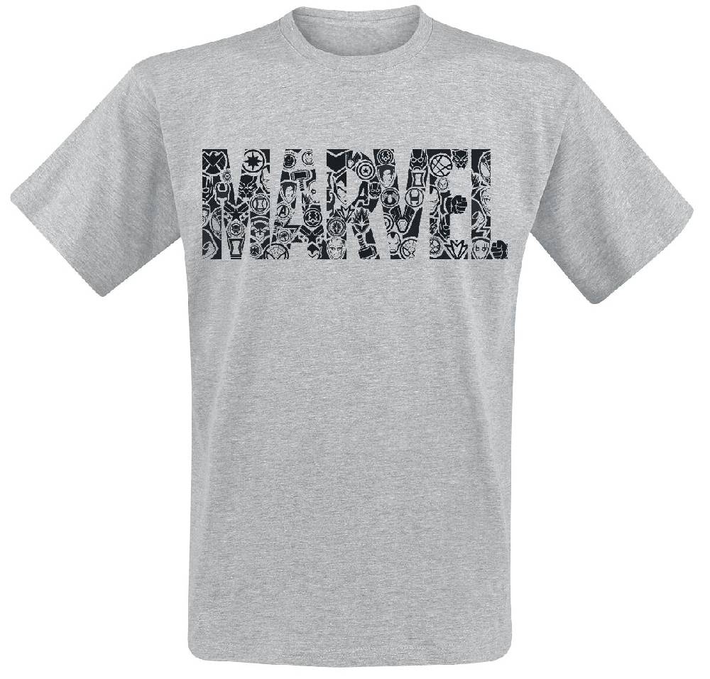 EMP "Disney 100 - Logo" T-Shirt grau von Marvel
