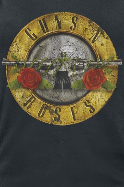 EMP "Distressed Bullet" Top Schwarz Von Guns N' Roses
