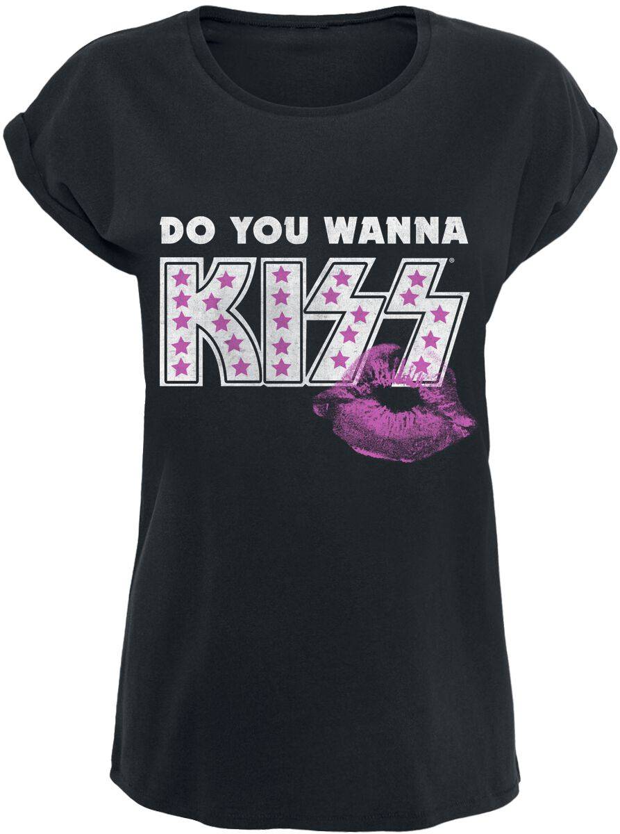 EMP "Do You Wanna" T-Shirt schwarz von Kiss