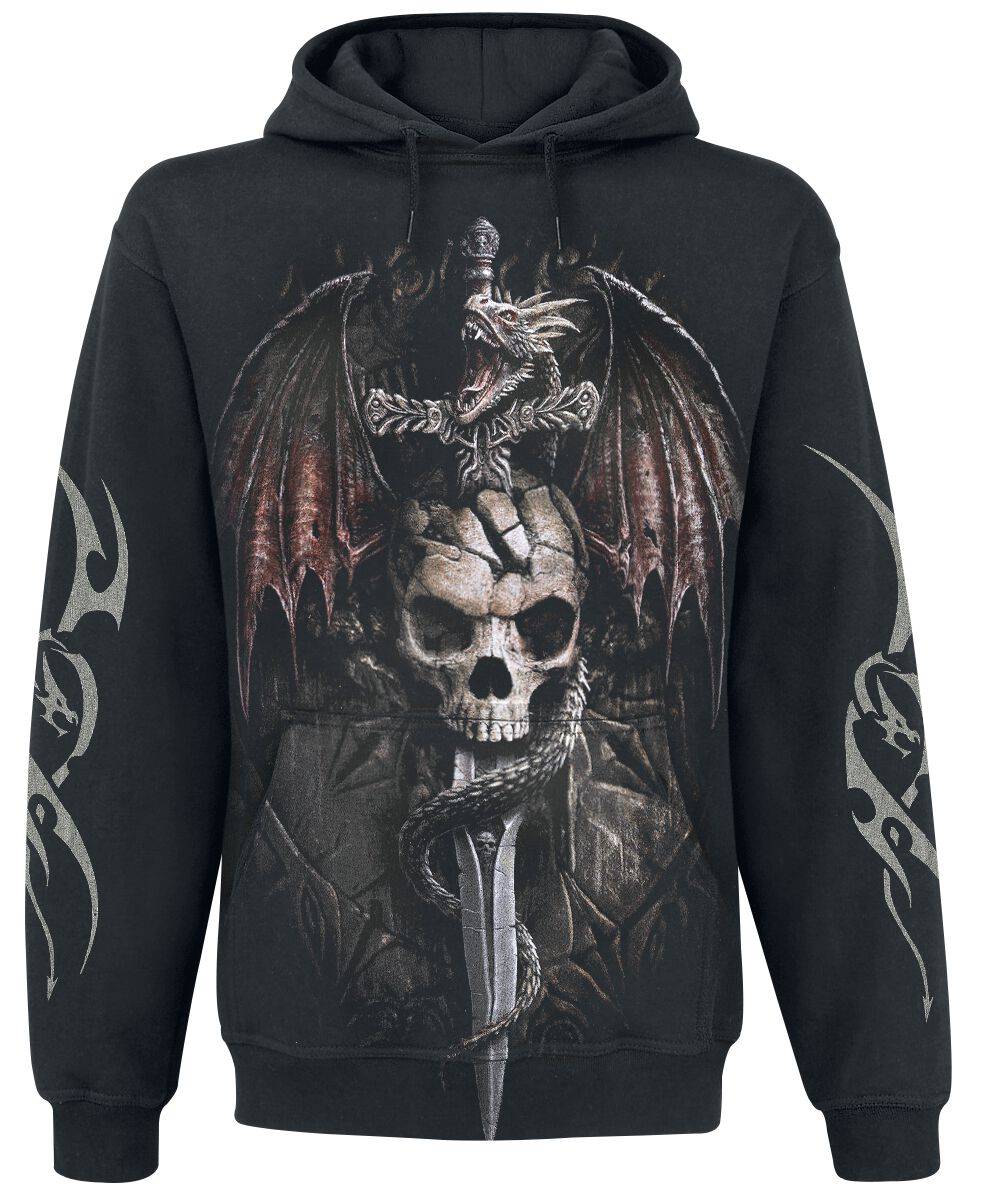 EMP "Draco Skull" Kapuzenpullover schwarz von Spiral