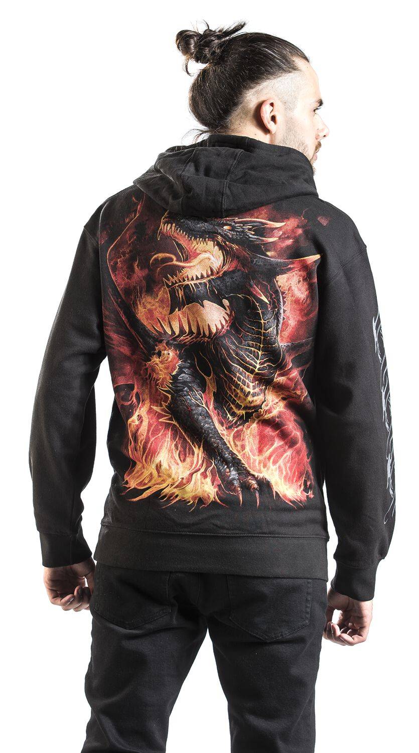 EMP "Draconis" Kapuzenpullover Schwarz Von Spiral