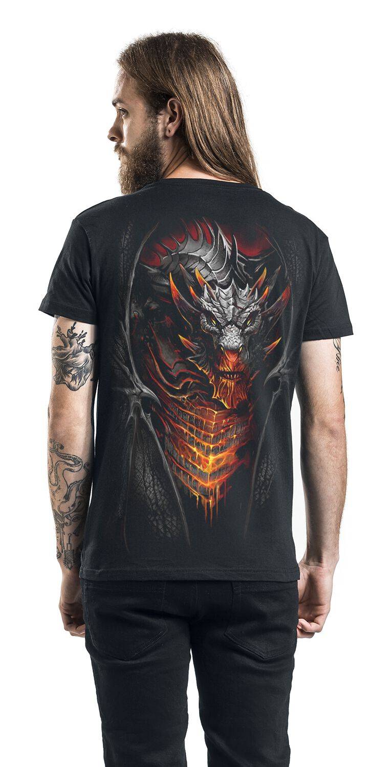 EMP "Draconis" T-Shirt Schwarz Von Spiral