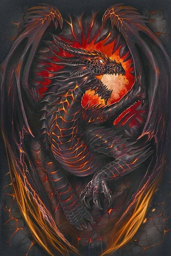 EMP "Dragon Furnace" T-Shirt Schwarz Von Spiral