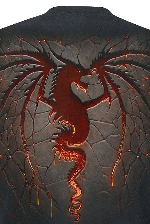EMP "Dragon Furnace" T-Shirt Schwarz Von Spiral