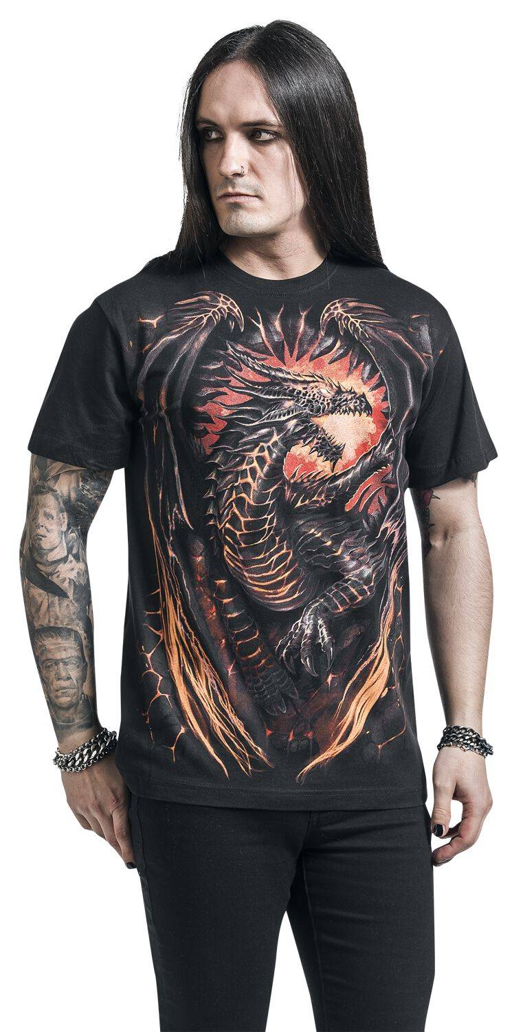 EMP "Dragon Furnace" T-Shirt Schwarz Von Spiral