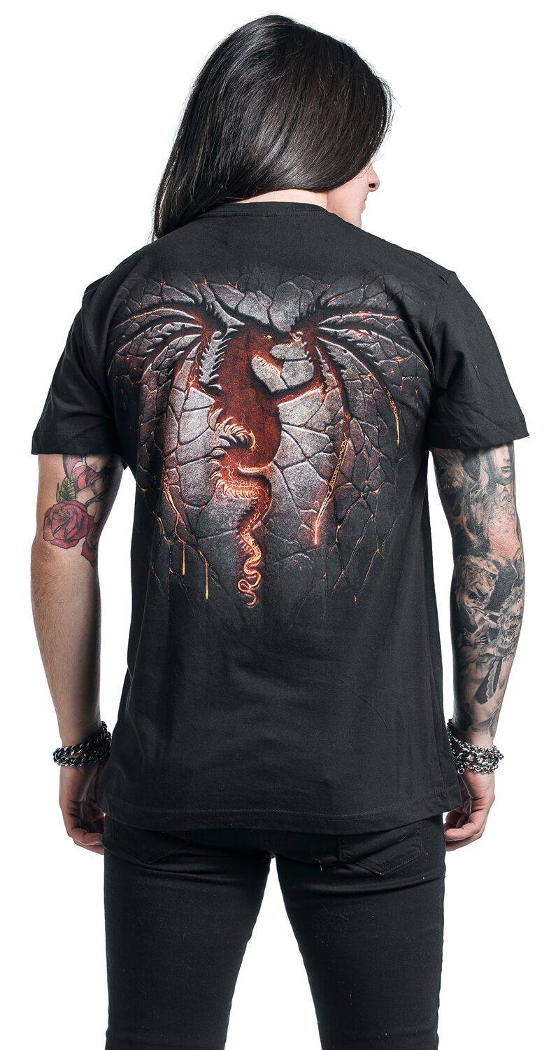 EMP "Dragon Furnace" T-Shirt Schwarz Von Spiral