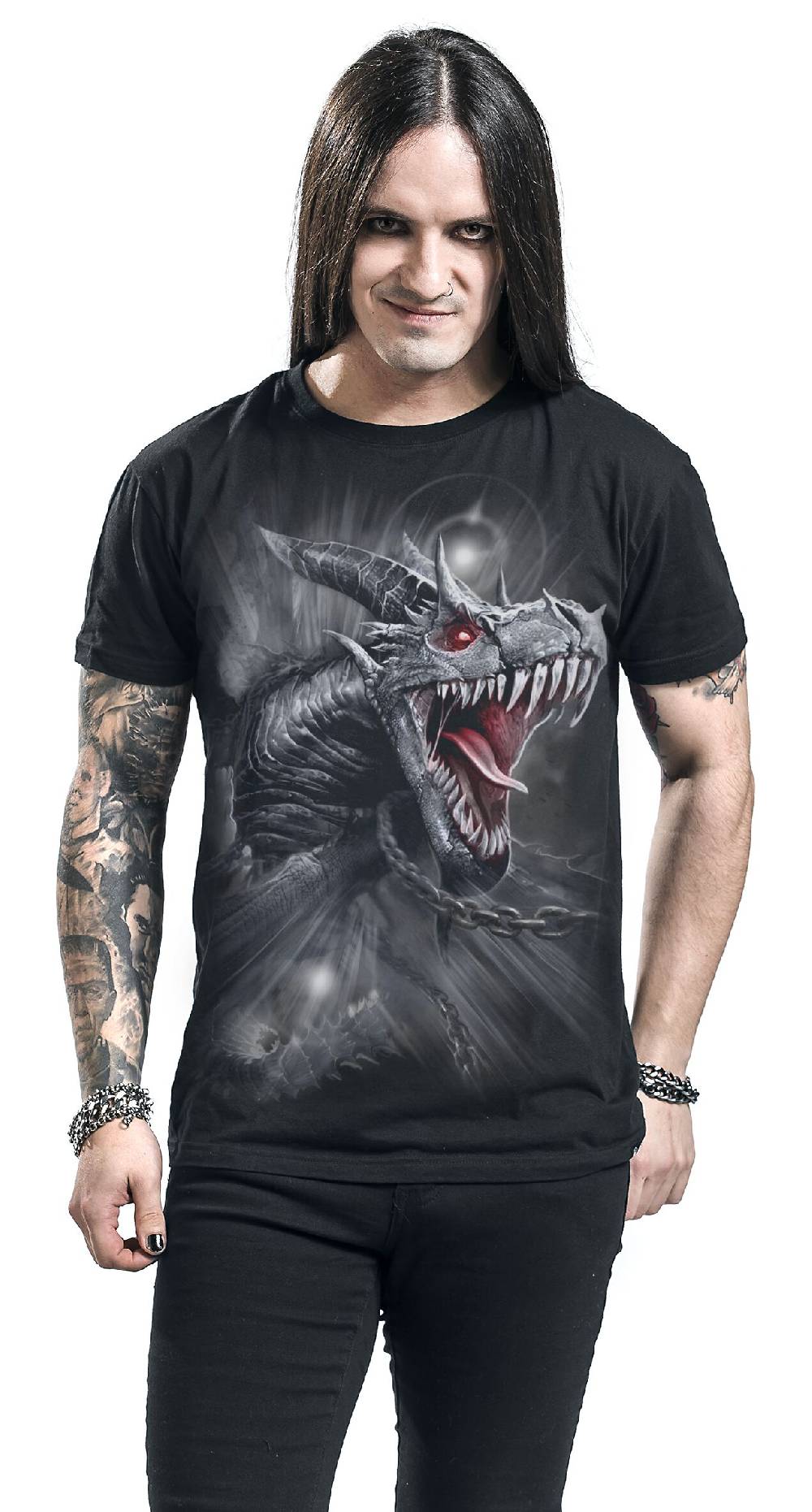 EMP "Dragon's Cry" T-Shirt Schwarz Von Spiral