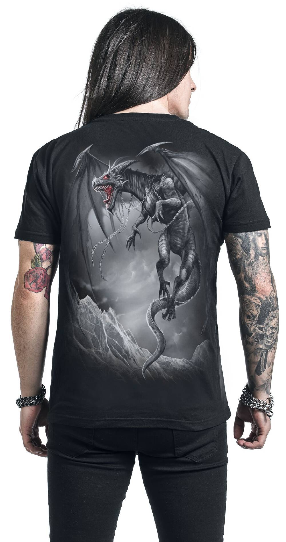 EMP "Dragon's Cry" T-Shirt Schwarz Von Spiral