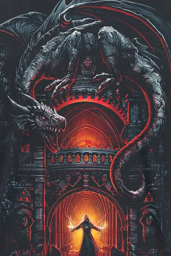 EMP "Dragon's Lair" T-Shirt Schwarz Von Spiral