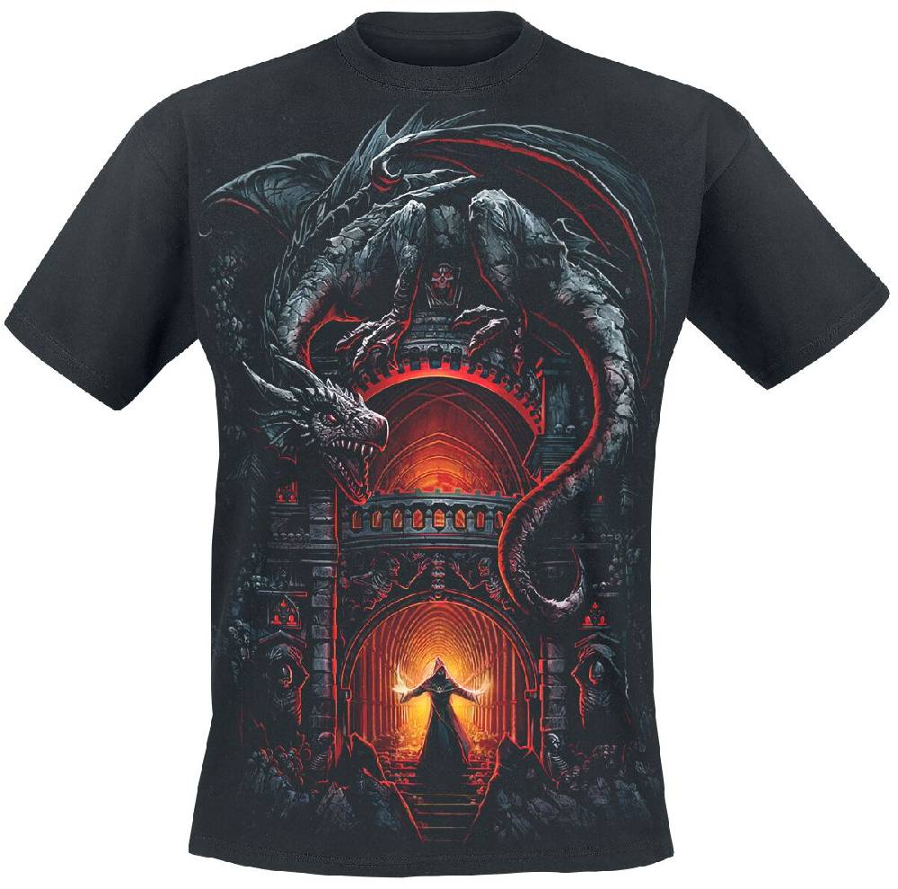 EMP "Dragon's Lair" T-Shirt schwarz von Spiral