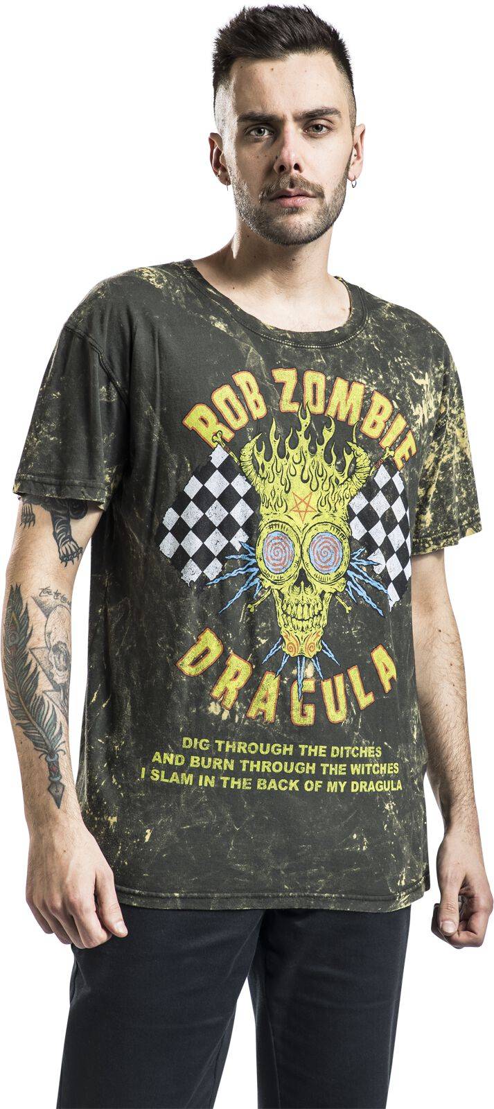 EMP "Dragula Racing" T-Shirt Braun Von Rob Zombie