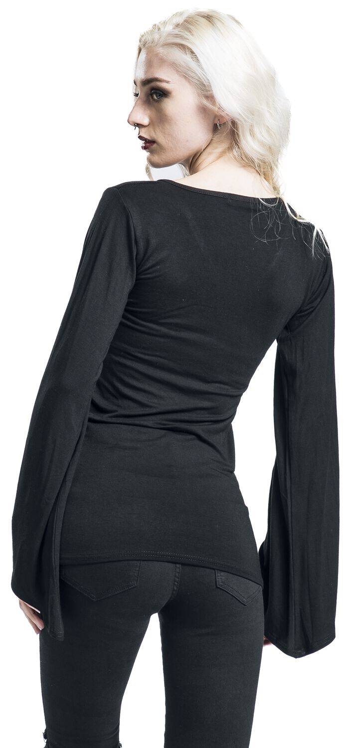 EMP "Dripping Gold" Langarmshirt Schwarz Von Spiral
