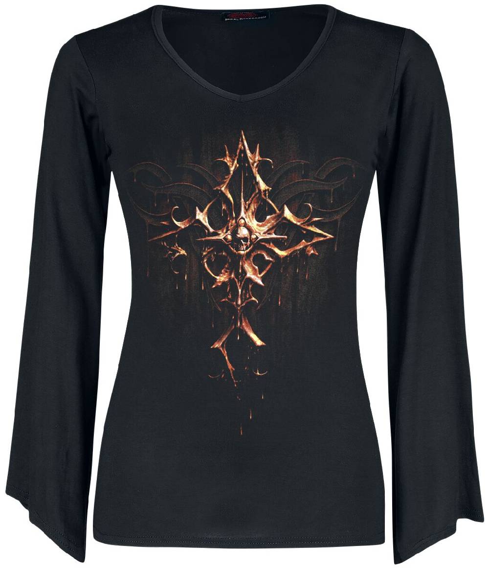 EMP "Dripping Gold" Langarmshirt schwarz von Spiral