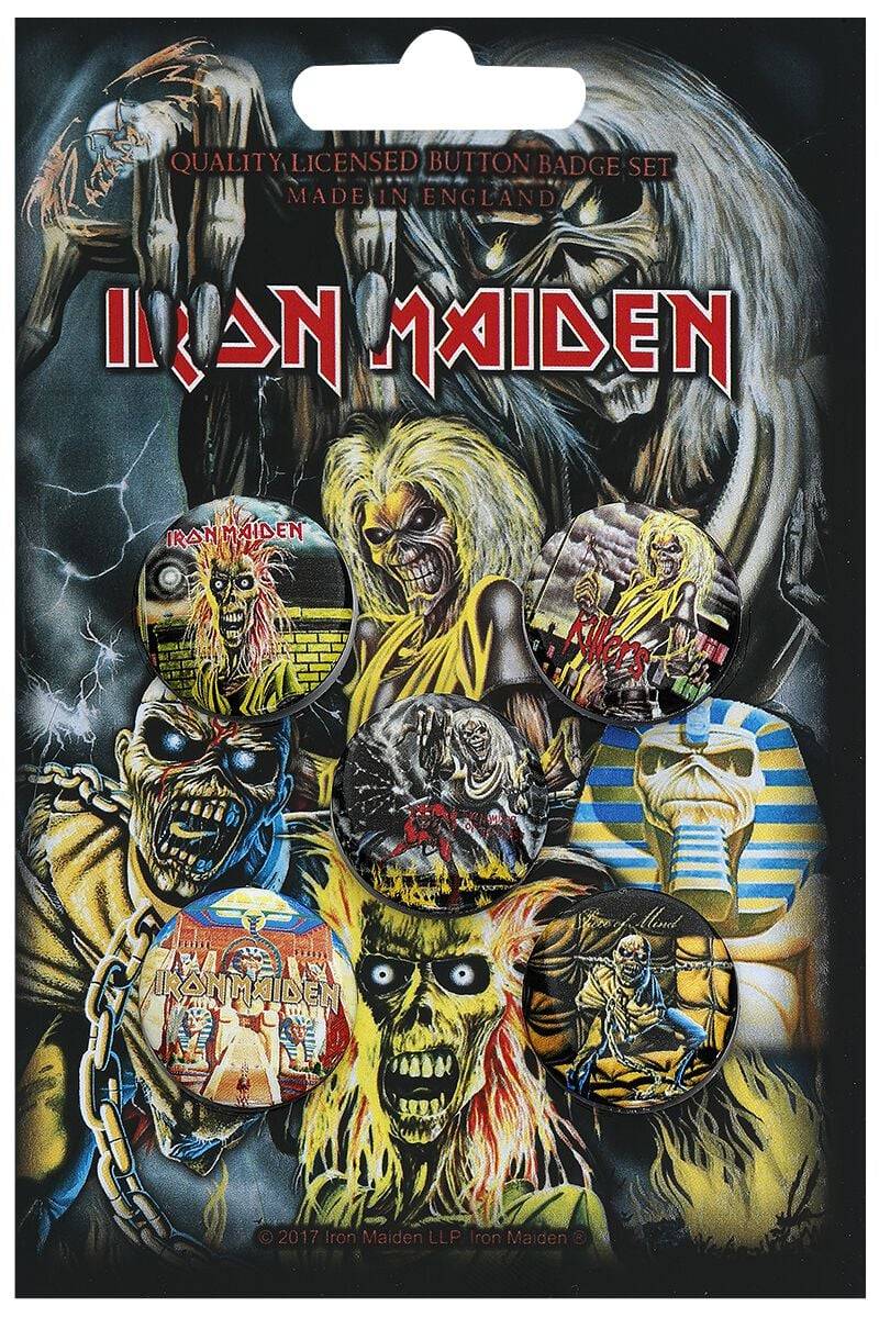 EMP "Early Albums" Button multicolor von Iron Maiden