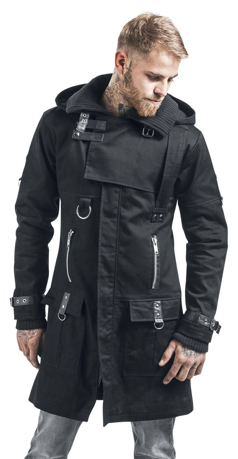 EMP "Eclusion Coat" Mantel Schwarz Von Vixxsin